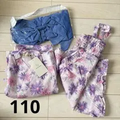 ブランシェス キッズ 浴衣 女の子 110 花柄
