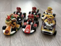 マリオカート プルバック　6体セット ワリオ　クッパ
