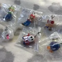 スーパーマリオ めじるしアクセサリー マリオ ルイージ 他6点セット