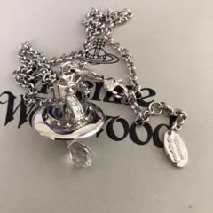 極美品 ヴィヴィアンウエストウッド ソラダオーブ ネックレス シルバー