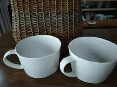 ホワイト スープカップ 2個セットのサムネイル