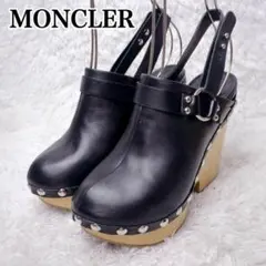 【希少✨】MONCLER モンクレール レザー スタッズ 厚底 ベルトのサムネイル