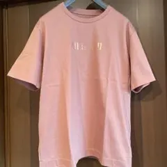 SHIPS 半袖Tシャツ くすみピンク All is well