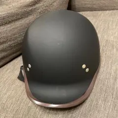 新品バイク ナチヘル ナチス マットブラック 黒 XLサイズ ハーフ