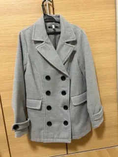 INGNI ダブルブレスト ピーコート グレー