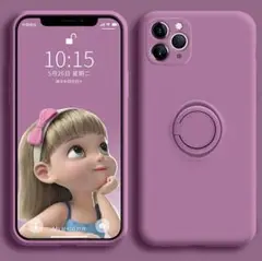 新品■iPhone7/8/SE第２・3世代 リング付ソフトケース
