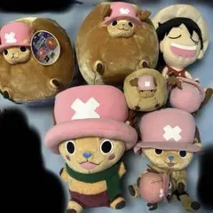 ワンピース ルフィ&ウソップ&チョッパー レトロぬいぐるみ 3点セット