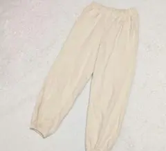 LIL POLGY オフホワイト　ジョガーパンツ　スウェットパンツ