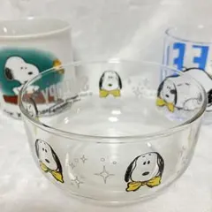 スヌーピー グラスボウル　マグカップ　ミニグラス　3点セット