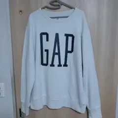 GAP　センター　デカロゴ　 クルーネック スウェット　トレーナー 　L