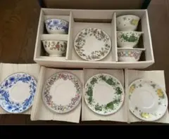 花柄陶器食器セット