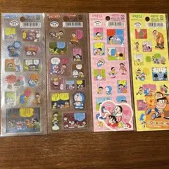 プ*屋様 ドラえもん　レトロ　シール　ステッカー　4枚