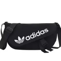 ADIDAS メッセンジャーバッグ男性女性ショルダーバックブラック