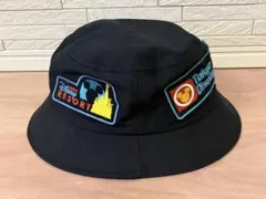 【美品】東京ディズニーリゾート　バケットハット　ロゴ　ワッペン