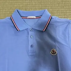 MONCLER ポロシャツ ライトブルー トリコロールラインのサムネイル