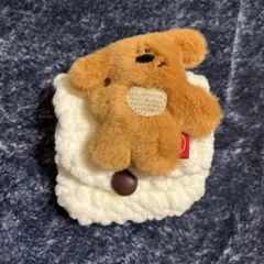 子犬　ホワイトポーチ