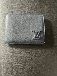 ルイヴィトン ポルトフォイユミュルティプル 札入れ アエログラム ネイビー