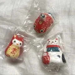 KIMURA&Co. 縁起物 土人形　3種