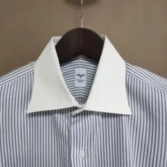 ITAL STYLE SHIRT ストライプクレリックシャツ（長袖）ワイドカラー