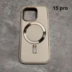iPhone 15 Pro MagSafe対応ケース ベージュ