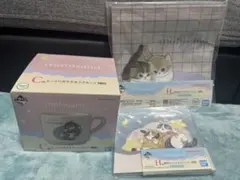 新品未使用☆モフサンド☆一番くじ☆にゃんこたちとパジャマパーティー☆3個セット