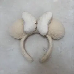 カチューシャ　ミニー　ディズニー　冬　クリスマス　もこもこ