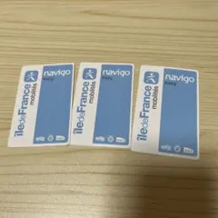 navigo イージーカード　３枚セット　フランスのサムネイル