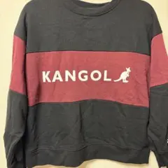 KANGOL トレーナー 黒/ワインレッド