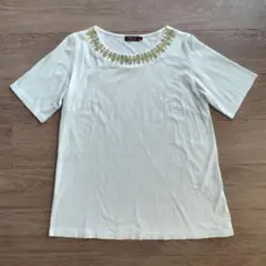 DECOY　カットソー　チュニック Tシャツ　刺繍のサムネイル