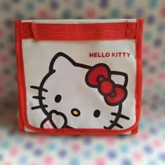 HELLO KITTY ポーチ メッシュポケット付き収納ケース 新品未使用品♡