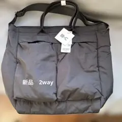 UNIQLO 2wayユーティリティバッグ ブラック ショルダー