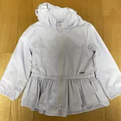 プティマイン フリル付きフードジャケット　100