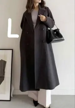 !へいちょー様専用/マーキュリーデュオ　ウールロングチェスターコートグレー L