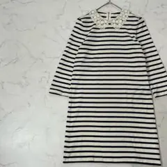 kate spade NEW YORK レース 七分袖 ひざ丈 ワンピース XS