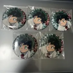ヒロアカ　グリッター缶バッジ　緑谷出久