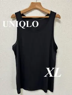 【UNIQLO】エアリズムデオドラントメッシュタンクトップ XL ブラックのサムネイル