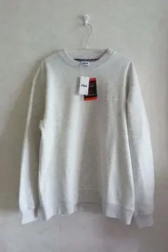 専用です！新品　FILA 男女兼用 薄グレー 裏起毛 トレーナーsizeL
