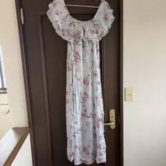 ZARA WOMAN 花柄 ロングワンピース キャミワンピ