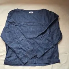 UNIQLO U 長袖Tシャツ S デニムブルー