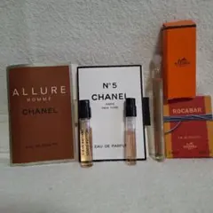 ブランド香水サンプル　7本　CHANEL　エルメス　ルイヴィトン　パフュームのサムネイル
