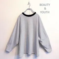 BEAUTY&YOUTH ピンボーダー カットソー
