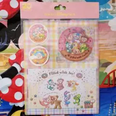 ディズニー ダッフィー フィルドウィズジョイ ポストカードシール付き