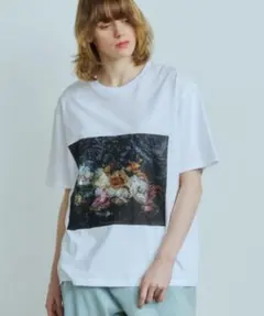 OPULENCE フォトプリント Tシャツ ホワイトのサムネイル