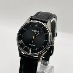 美品 シチズン BJ6486-20E エコドライブ サファイアガラス ブラック