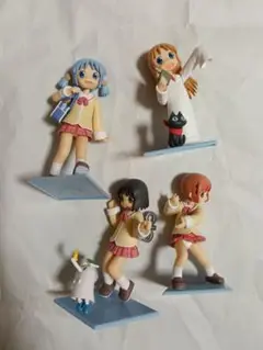 フィギュア４種　みお+ゆっこ+なの+はかせトイズワークス よんてんご 日常