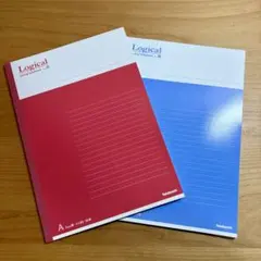 Logical A4ノート 赤 青 2色セット