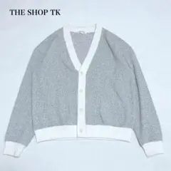 ザショップティーケー　粗杢ワッフルカーディガン(M)メンズ　ゆったりシルエット