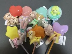 ダッフィー＆フレンズ　ぬいぐるみスティック ７点セット　東京ディズニーシー