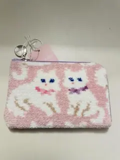 モフモフネコチャン　L字ポーチ