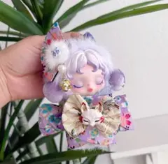 【即日発送】POPMARTスカルパンダ ぬい服　紫